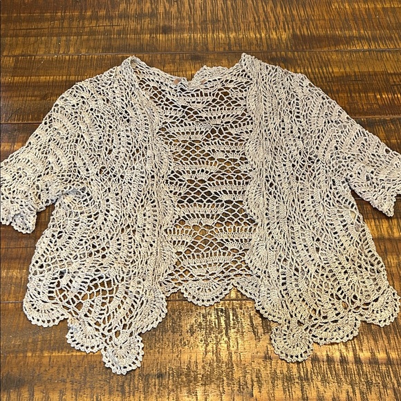 Sweaters - Elegant Crochet Lace Cardigan